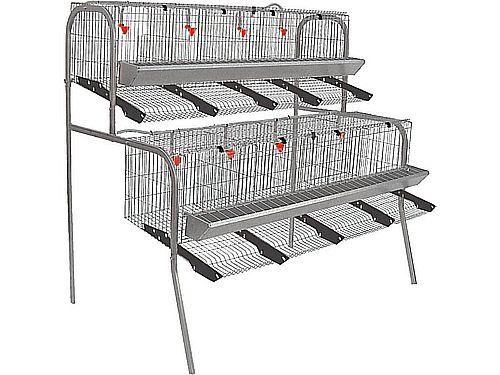 2 LEVEL HEN CAGE 