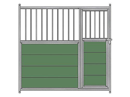 MIXED FRONTAL PANEL ( METAL BARS) FOR GALVANISED KENNEL